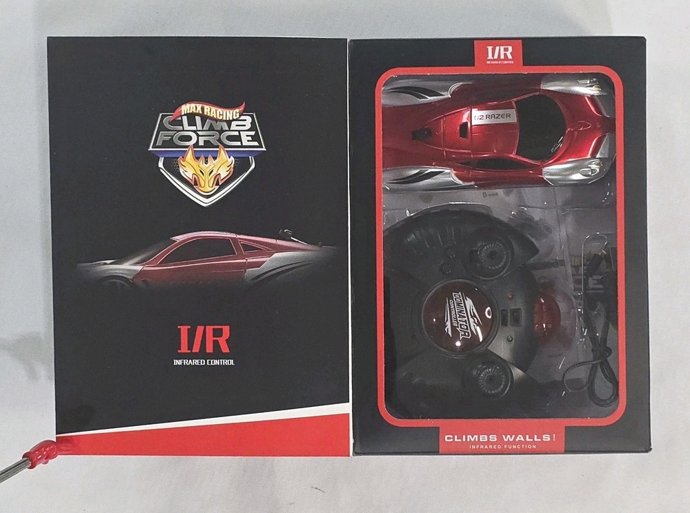 Max Racing Climb Force Wall Driving Remote Controlled Car Red