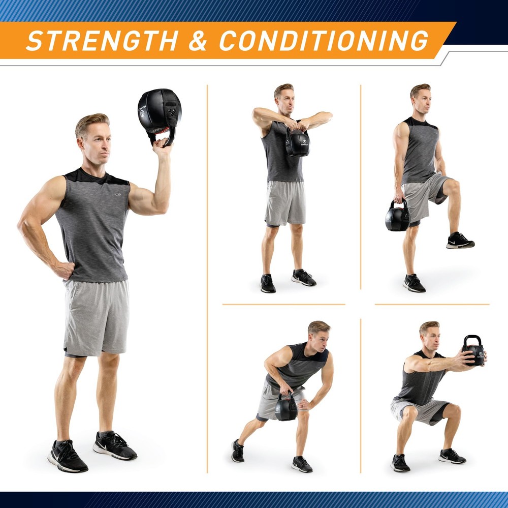 Soft Kettlebell with Handle for Weightlifting, Conditioning, Strength Trainin...