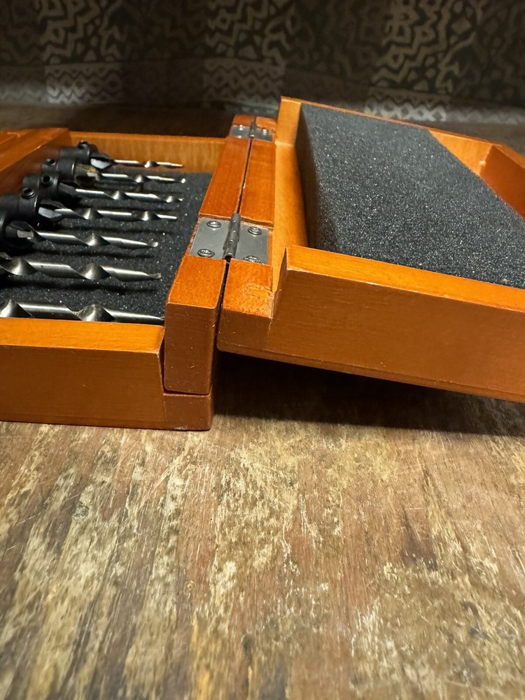 Countersink woodworking Drill Bit tools Set With Box