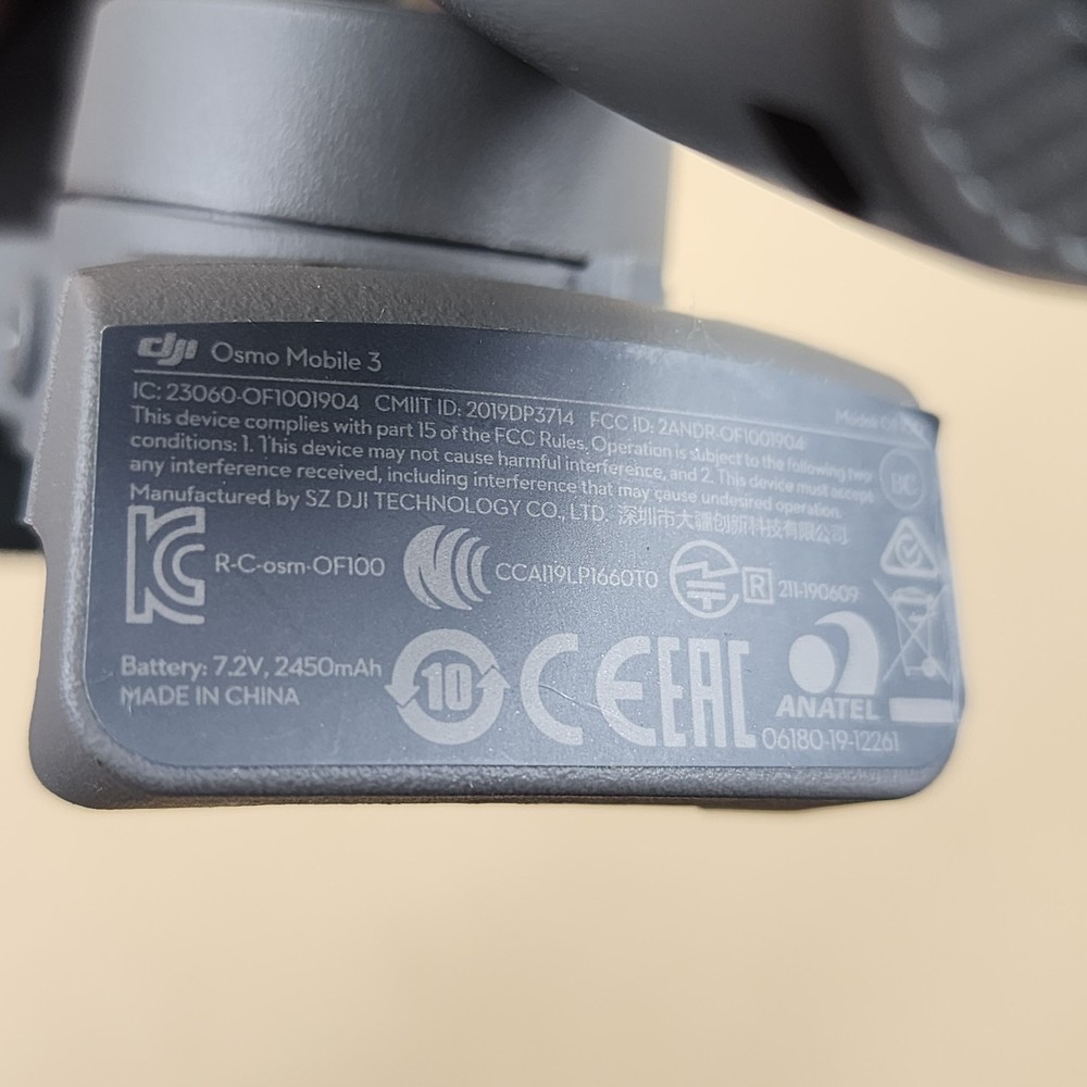 DJI Osmo Mobile 3 Gimbal Stabilizer Gray Used