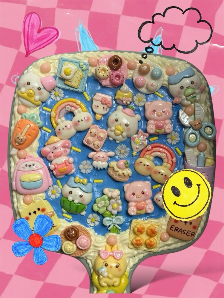 Handmade Mirror Decoden 9 Inch