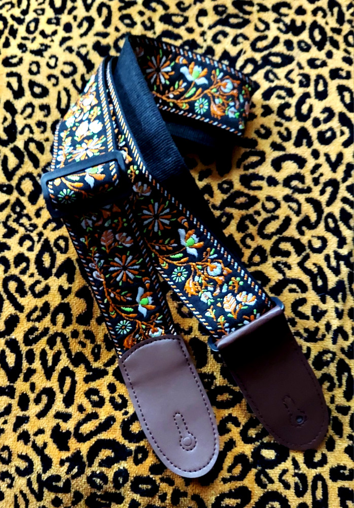 guitar strap woven pattern 2 inch width US seller