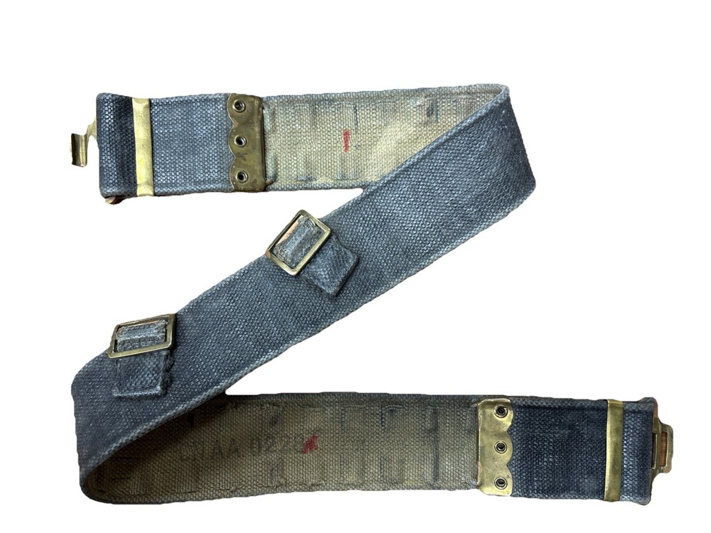 Pattern 37 P37 Combat Webbing Belt Black Blancoed