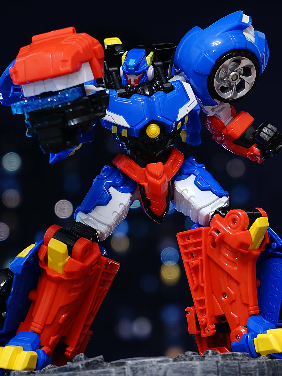 Kids Toy MiniForce Super Dino Power TYRANNO THUNDER Robot Car Bot Model Figure