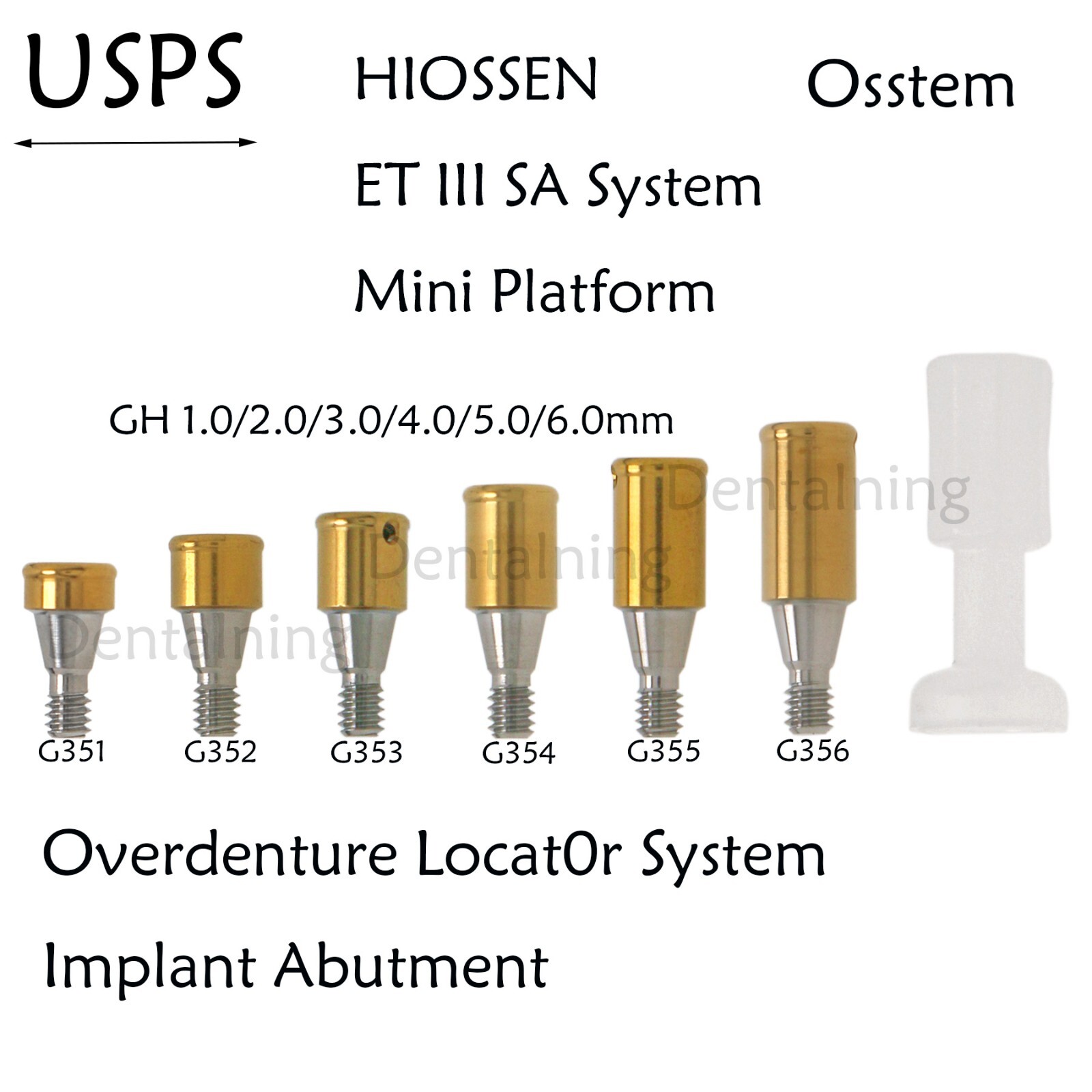 US Dental Attachment Locator Abutment for Hiossen/Zimmer/Nobel Biocare/Bego/Mis