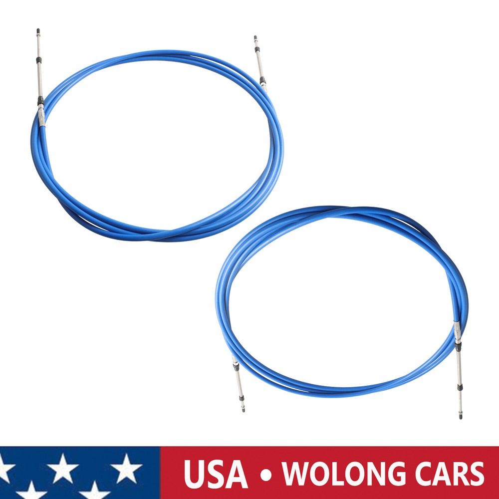 2x 15FT 33C Boat Throttle Shift Control Cable Universal for Yamaha Control Lever