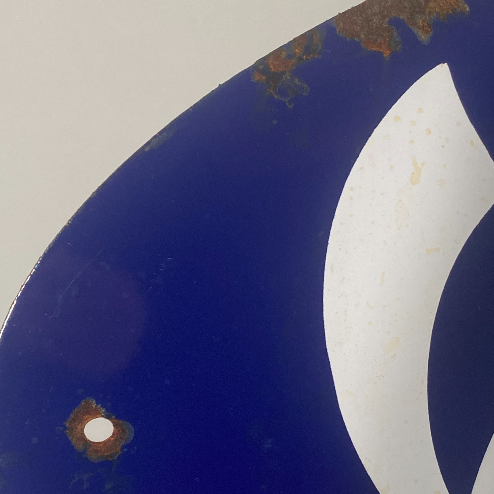 Piaggio Vespa Enamel Sign - 63x29cm (24.8x11.4") - Nice Rare Advertising Signage