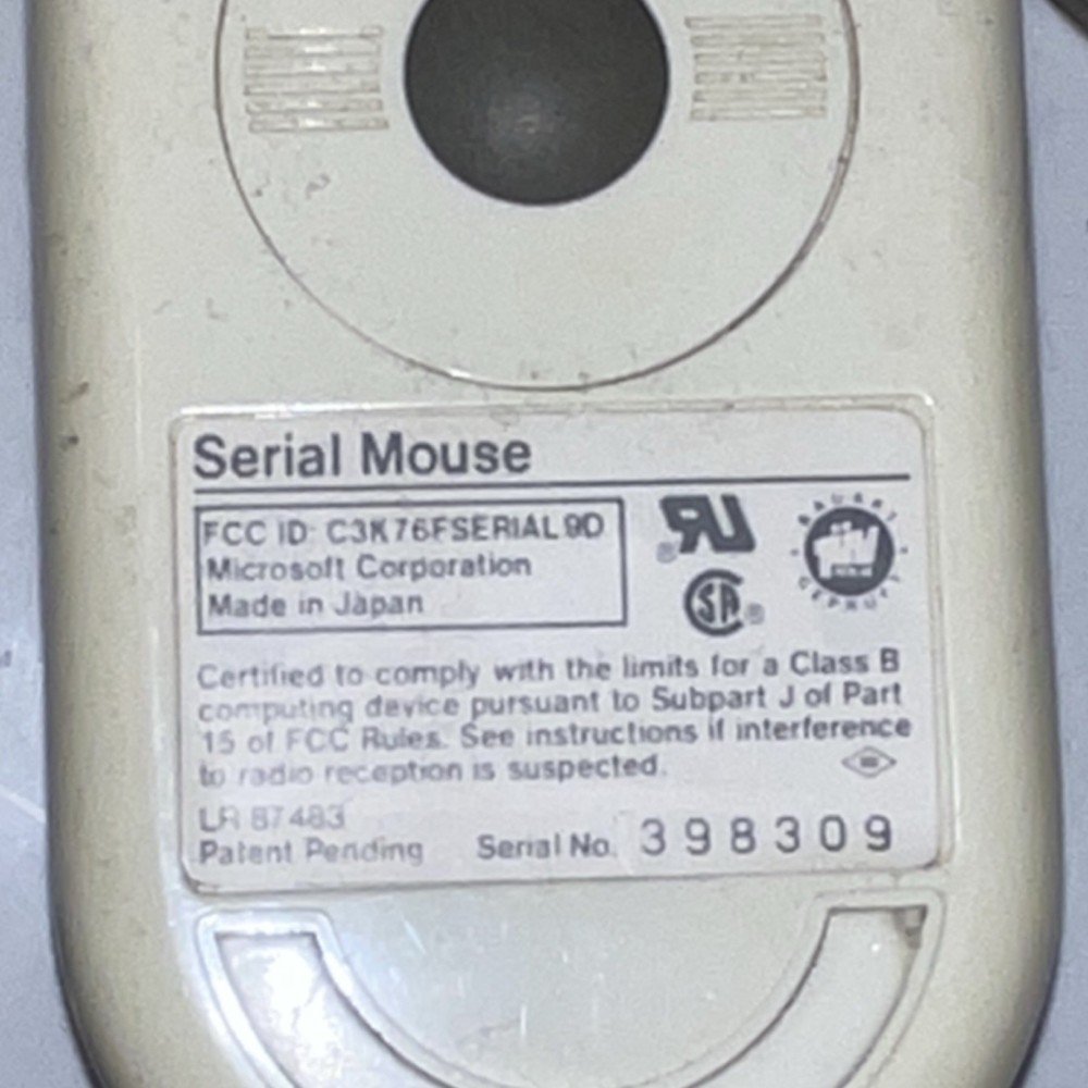 Microsoft Vintage Serial Mouse