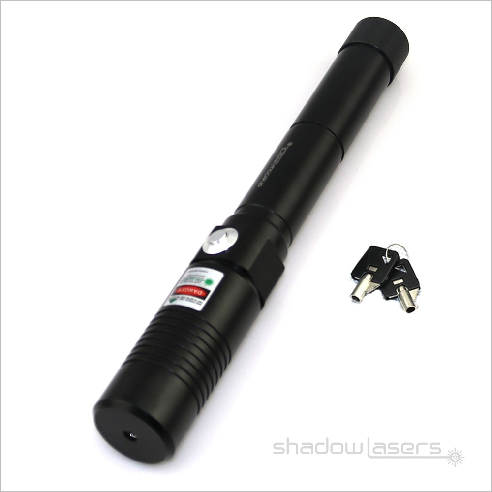 Adjustable Focus Laser Pointer 520nm Visidle Beam Light Flashlight+Case US