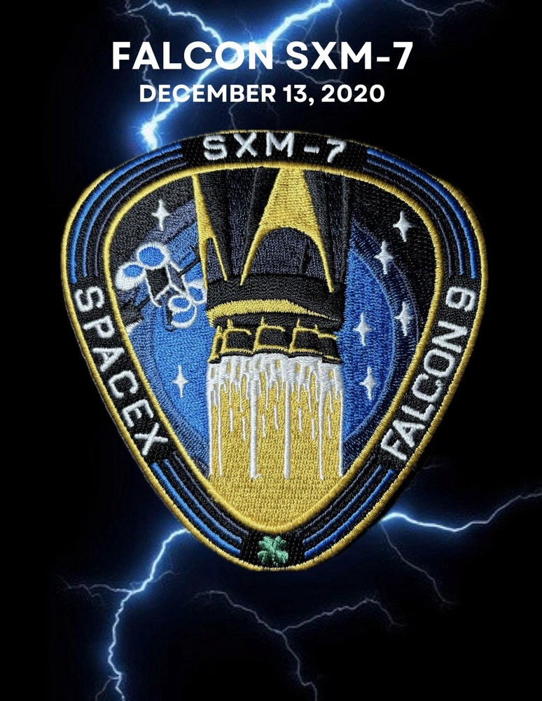 FALCON 9 SXM-7 SPACEX PATCH