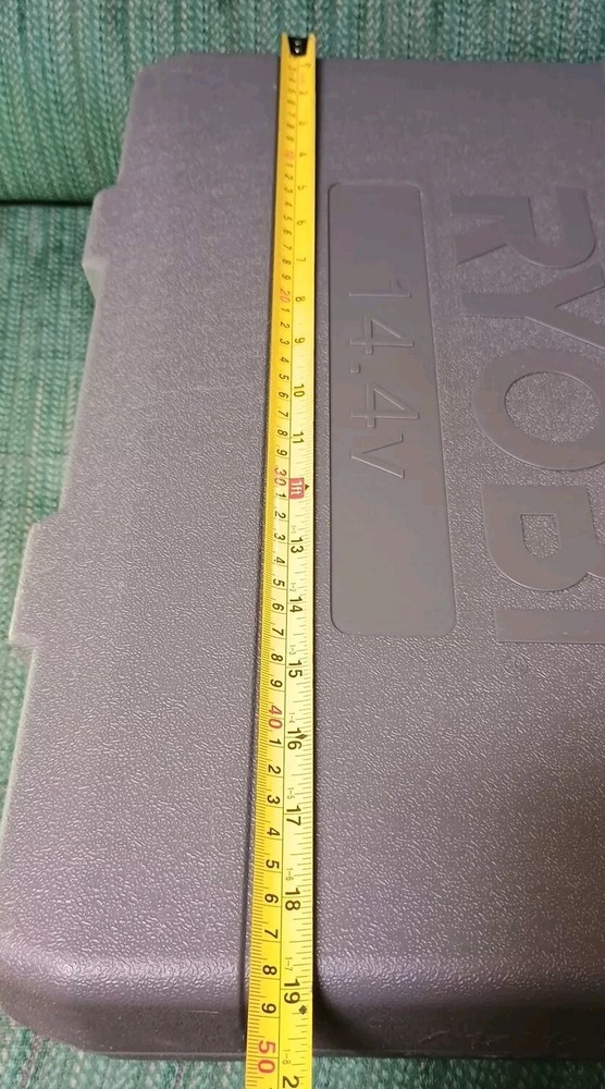 Ryobi 14.4V Cordless Drill & Light, Battery CASE w/Instructions (Read)