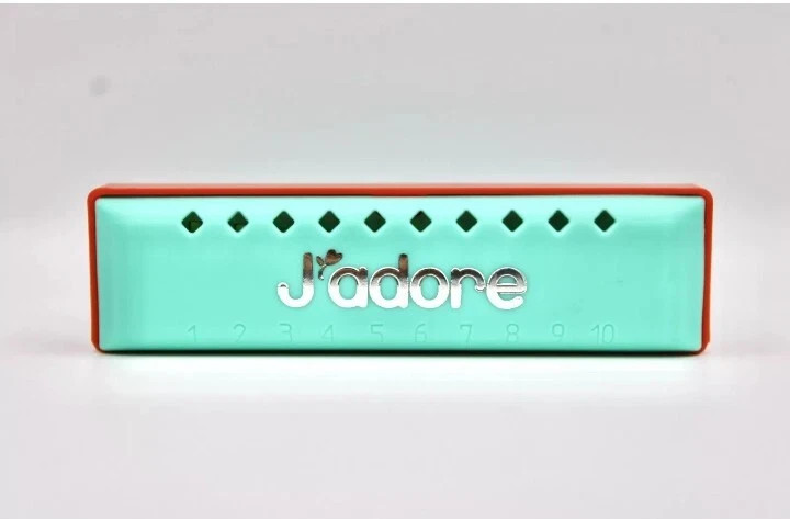 J'adore Campfire Harmonica with Case - Green Mint - Brand New