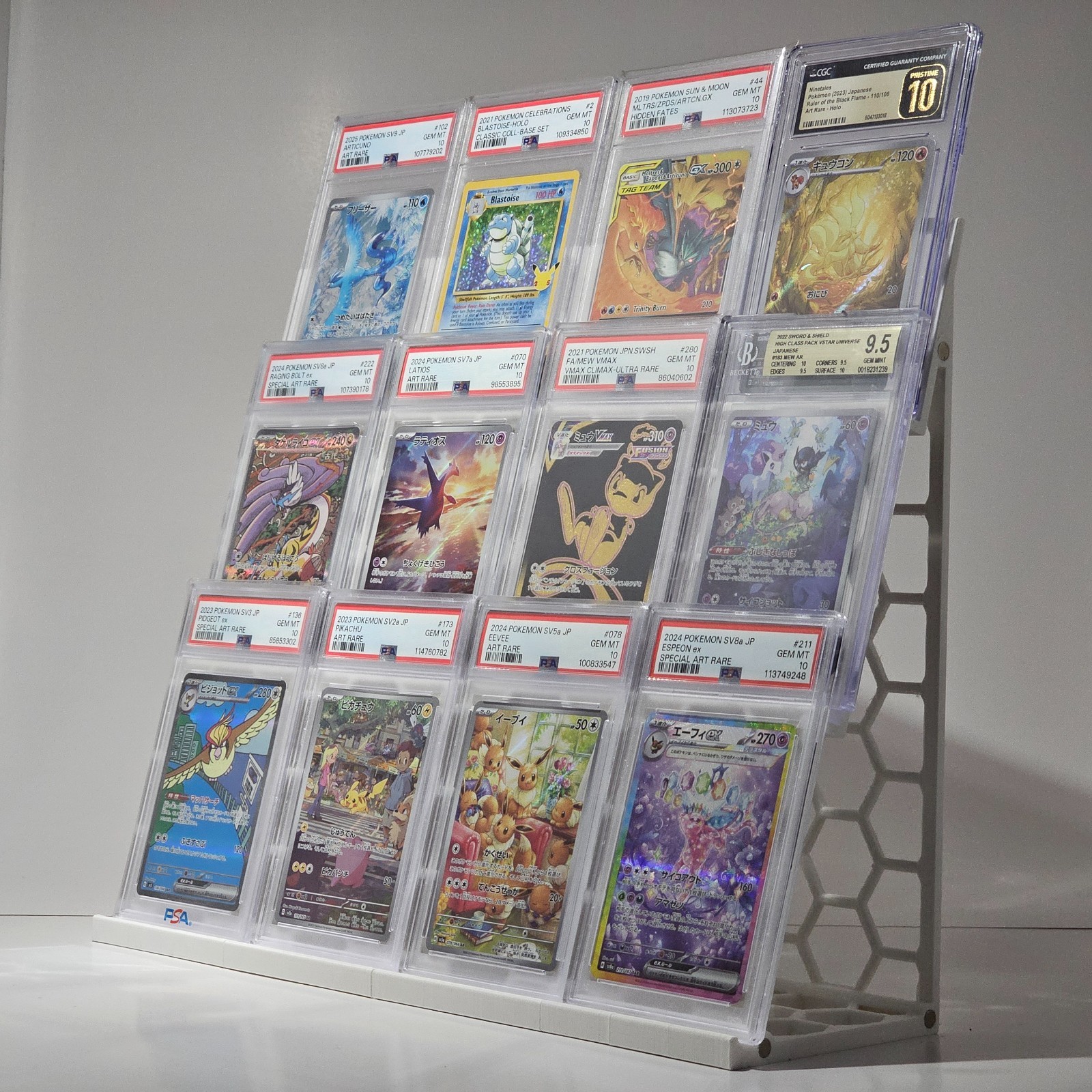Graded Card Slab Display Stand Tower for PSA, BGS, CGC (2-Pack) | FLAUNT The OG