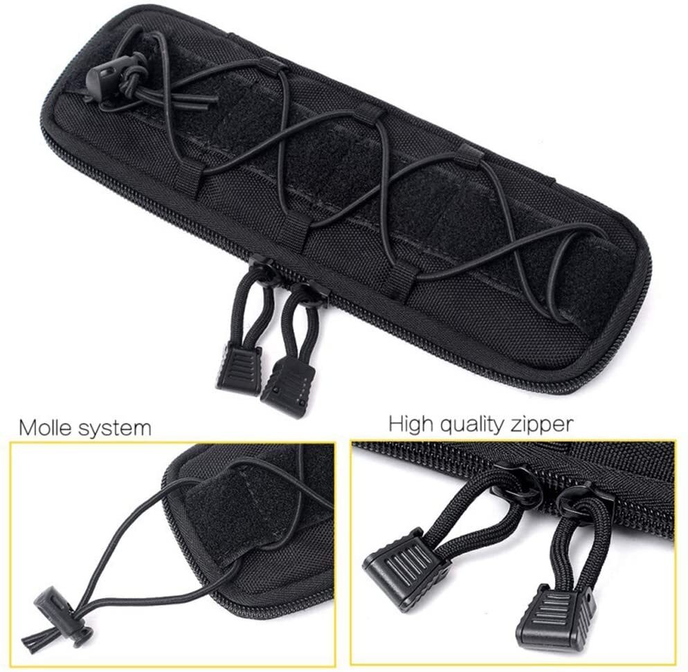 Tactical Molle Knife Sheath Bag Military Flashlight Holster Utility Tool Pouch