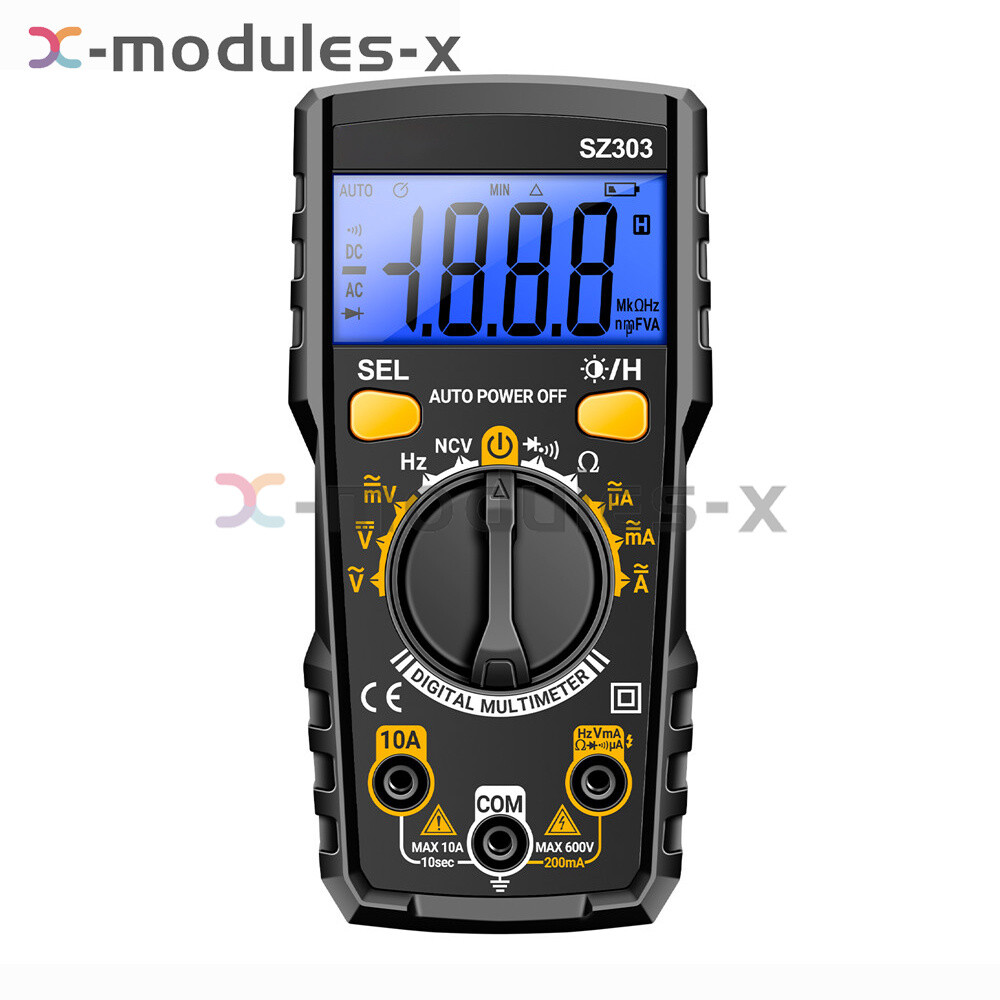 ANENG SZ303 Digital Multimeter Backlight Voltmeter Resistance AC DC Meter Tester
