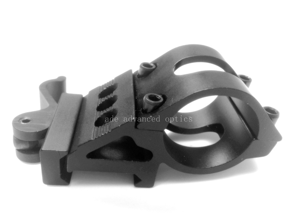 45 Degree 1"Inch 25.4mm Flashlight Mount with QD Quick Release Detachable base