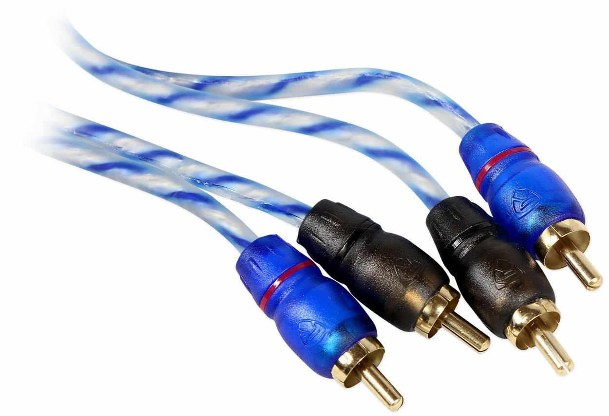 Rockville RTR032 3 Foot 2 Channel Twisted Pair RCA Cable Split Pin, 100% Copper