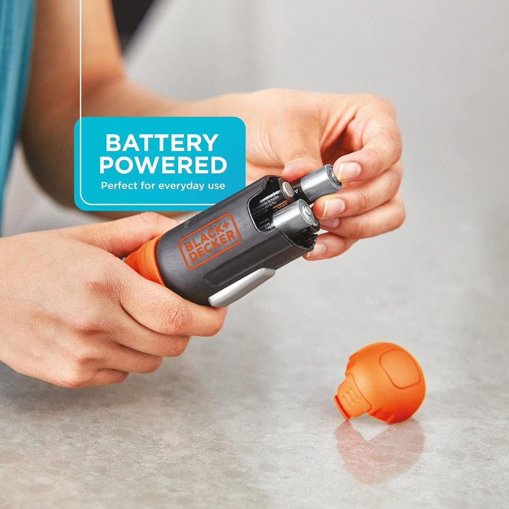 BLACK+DECKER Cordless Screwdriver, Alkaline (BCF601AA)