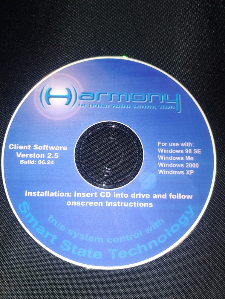 Harmony Client Softweare installation 2.5 For Windows98SE,ME,XP,2000