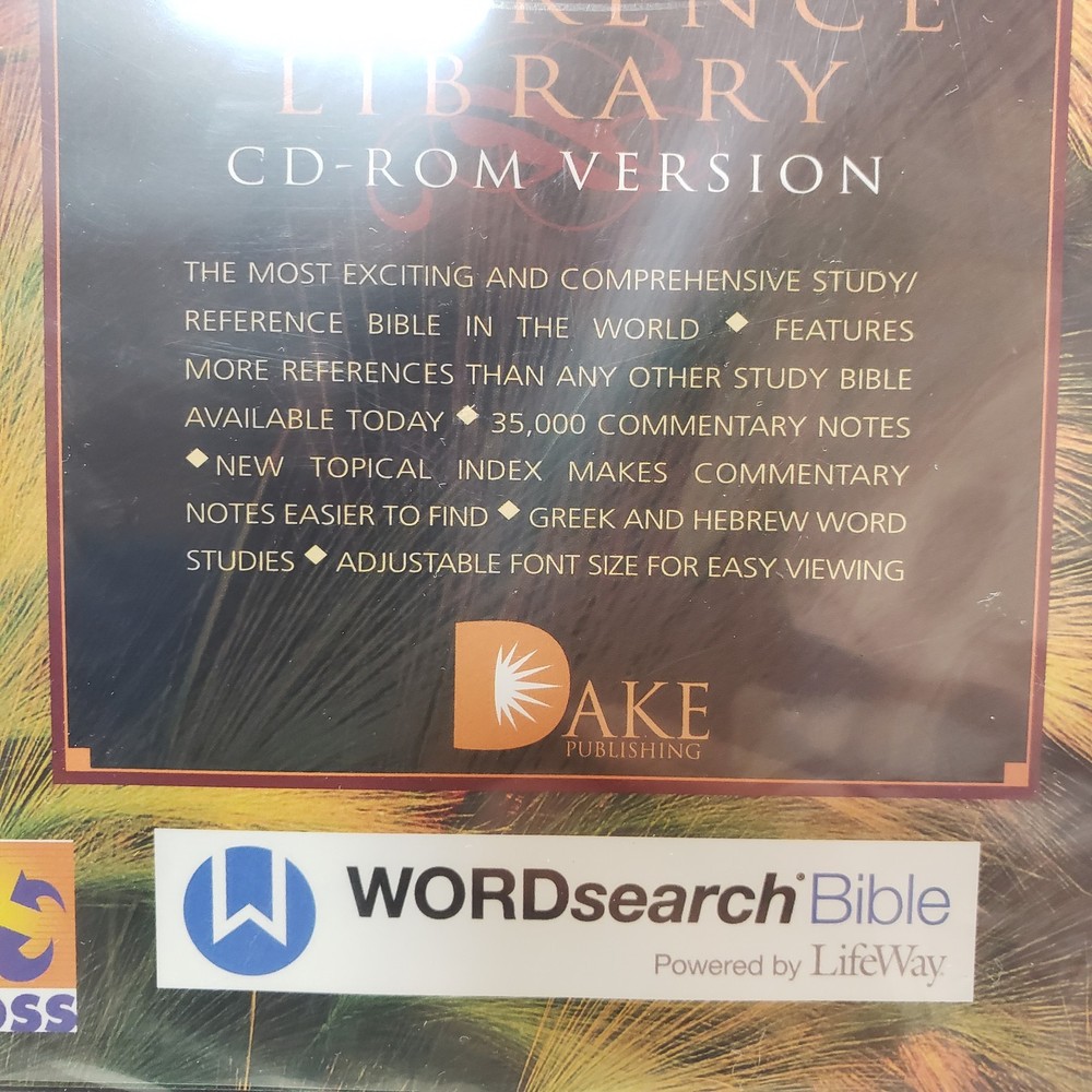 The Dake Reference Library CD-ROM Version Word Search Christianity Bible