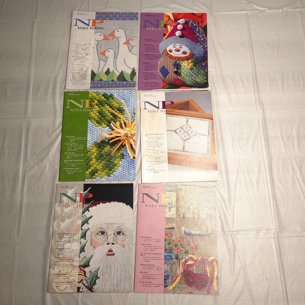 Needle Pointers Magazine Lot 2004 and 2005 6 various Issues