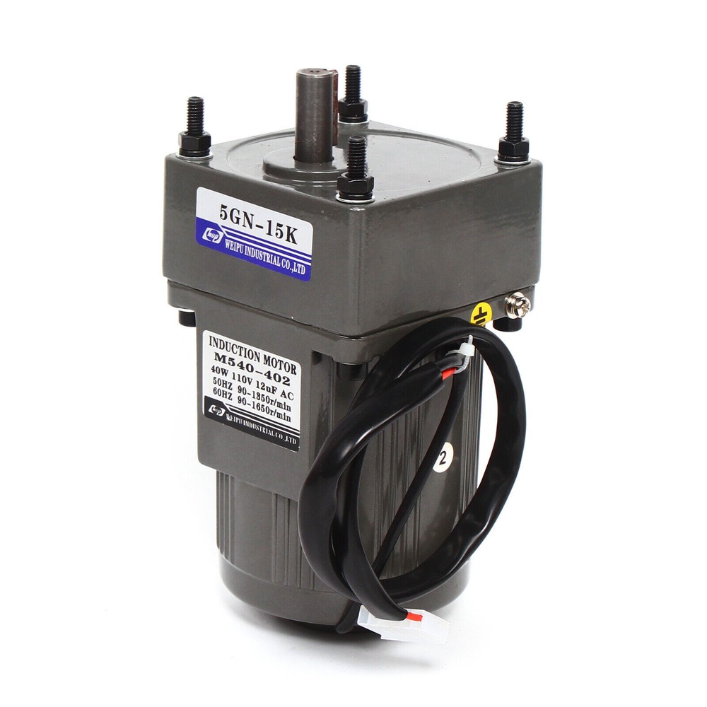 110V Reversible AC Gear Motor Electric Motor Variable Speed Controller New