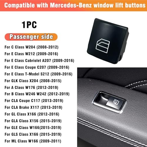 Window Switch Passengers Side Button Control Cover Master 1pcs(Passenger Side)