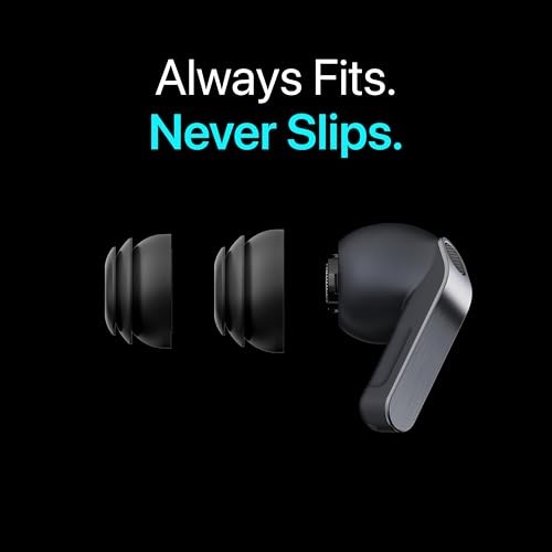 Premium Multi-Flange Eartips for Galaxy Buds3 Pro/Galaxy Buds4 Medium, Black