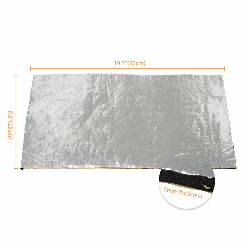 2PCS Motorcycle Fairing Professional Heat Shield Self Adhesive Sheet Protector