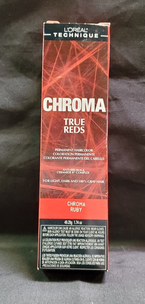 L'Oreal Technique True Reds Chroma Ruby 1.74oz (3 Pack) with 8oz 20 Volume Oreor