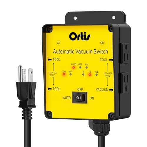 2025 New! Automatic Vacuum Switch, Dust Control Autoswitch for 3 Power Yellow