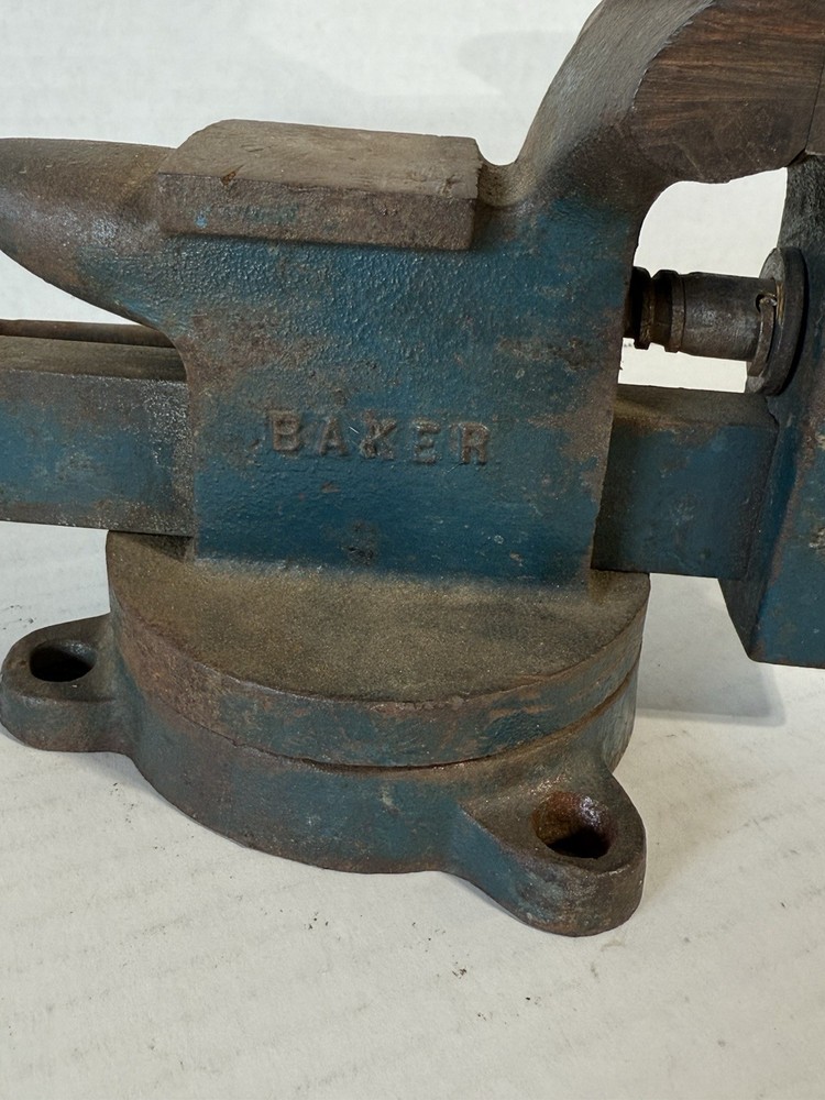 Vintage Baker Swivel Bench Vise