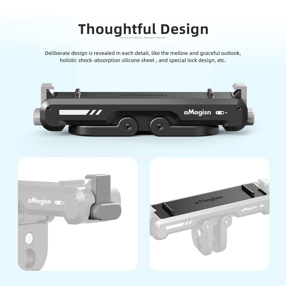 Magnetic Quick Release Adapter Mount For Insta360 GO 3 Action Camera Upgrades