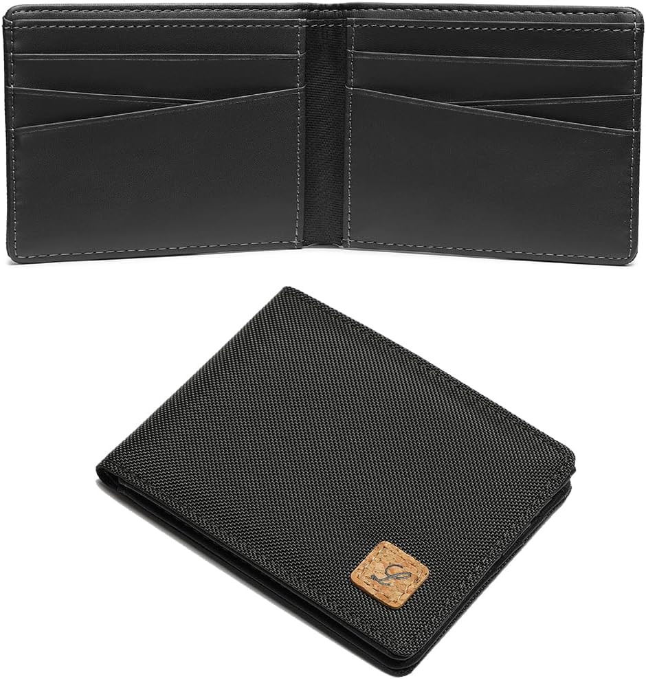 Minimalist Fabric Wallet Bifold RFID Blocking