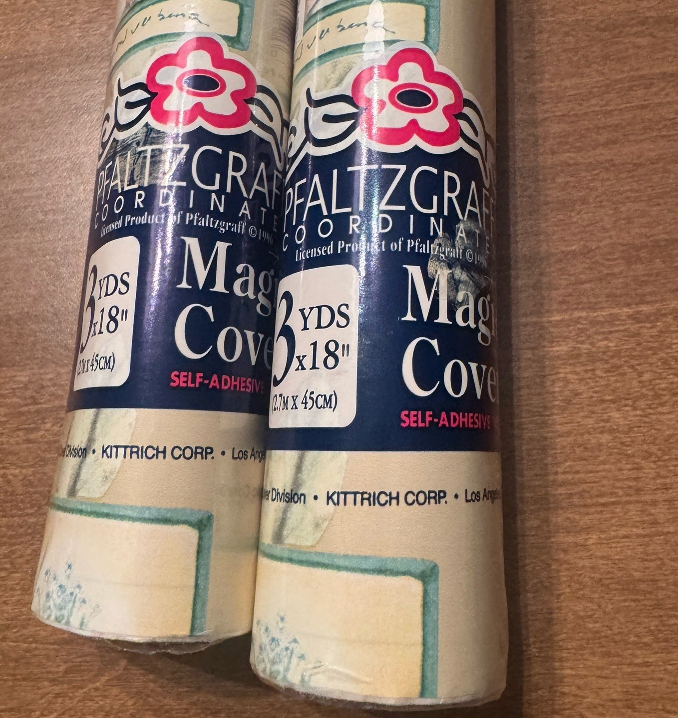 Pfaltzgraff Coordinates HERB GARDEN Magic Cover 2 Rolls shelf liner Vtg 1996
