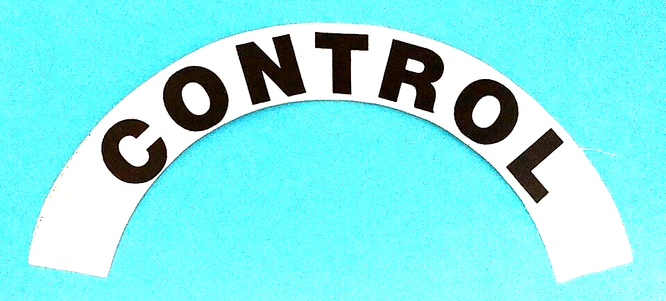CONTROL - Highly Reflective FIRE HELMET CRESCENT DECALS - A PAIR