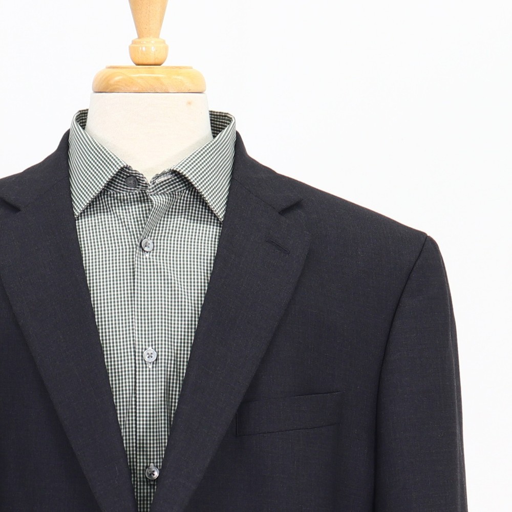 Stafford 48R Gray Sport Coat Blazer Jacket Solid 2B Wool