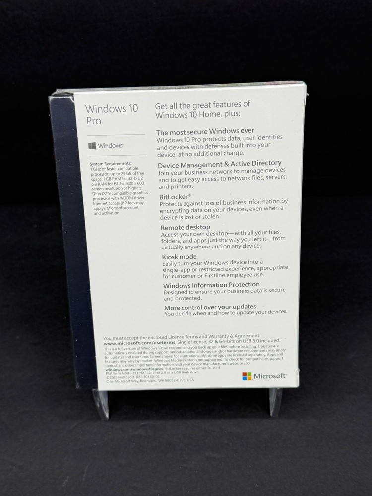 Microsoft Windows 10 Professional 32/64-Bit - USB - New Sealed Retail Package