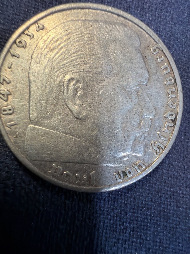 GERMANY 3rd Reich 1939 A ( Berlin Mint ) Silver .625 Coin 2 MARK’s