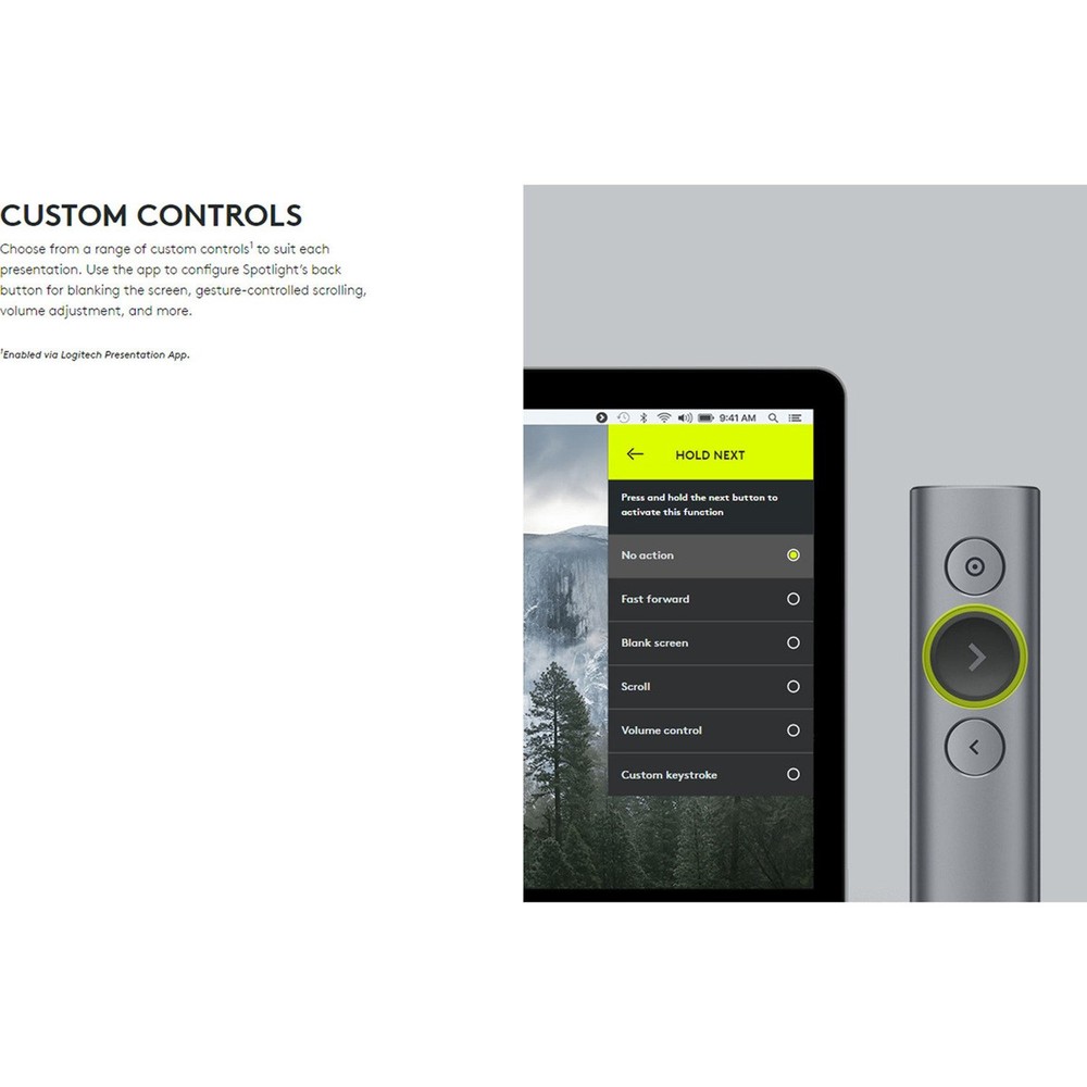 Logitech Spotlight Presentation Remote, Gold