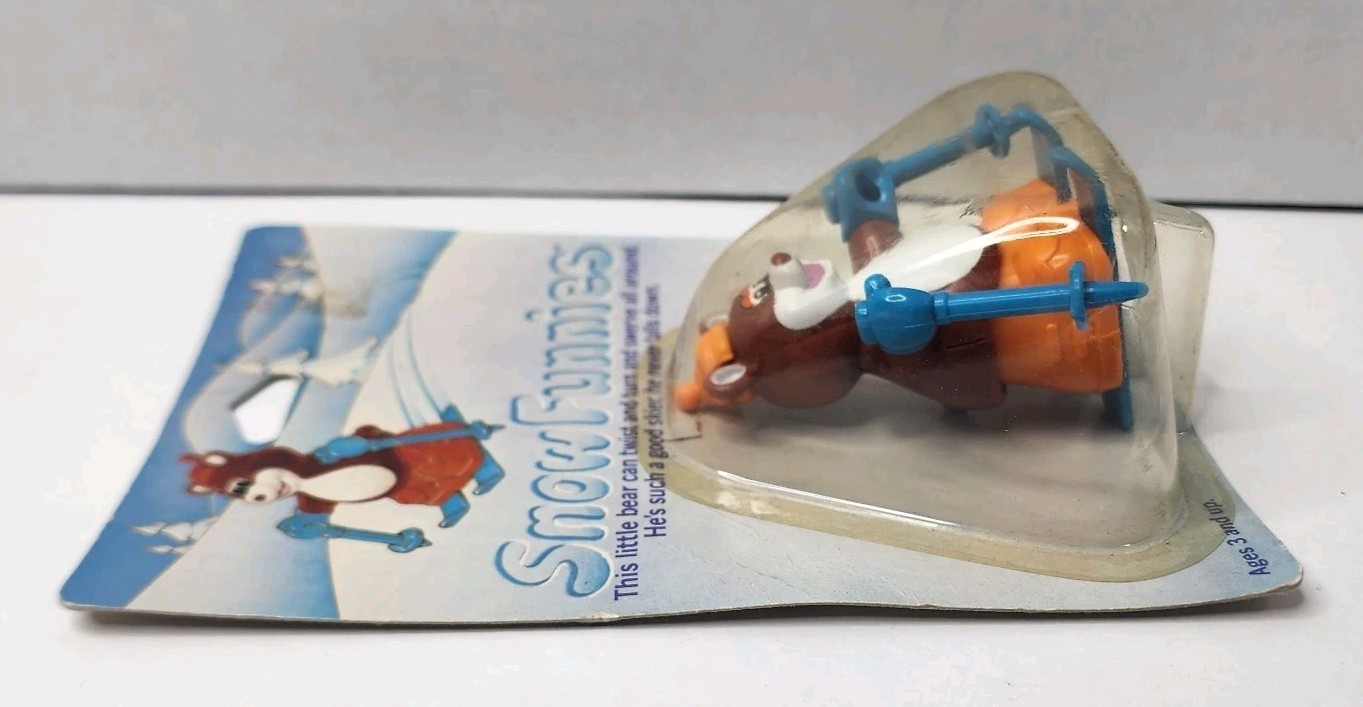 Vtg. 1981 Tomy Snow Funnies - Skiing Funny Bear Wind Up Toy - NIP [Read Desc.]