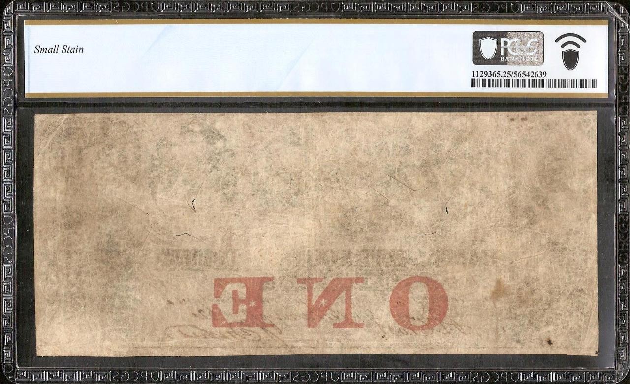 1862 $1 DOLLAR 22 SOUTH CAROLINA BANK NOTE OLD PAPER MONEY CIVIL WAR PCGS 25