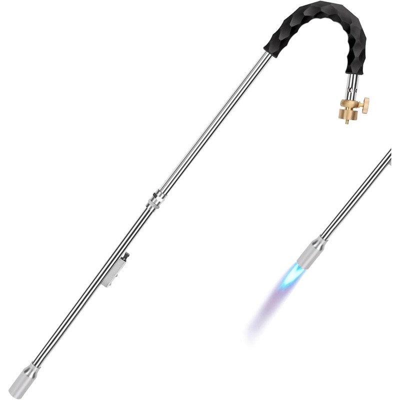 Lightweight Propane Weed Torch 24000 BTU Easy Start Ergonomic Handle Multi Use