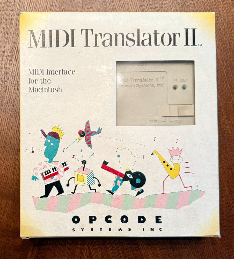 Opcode MIDI Translator II Interface for Macintosh - original box, cable, manuals