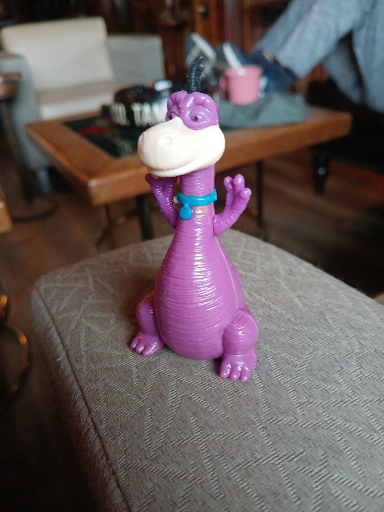 Flintsones Dino Vintage Plastic Candy Container (empty)