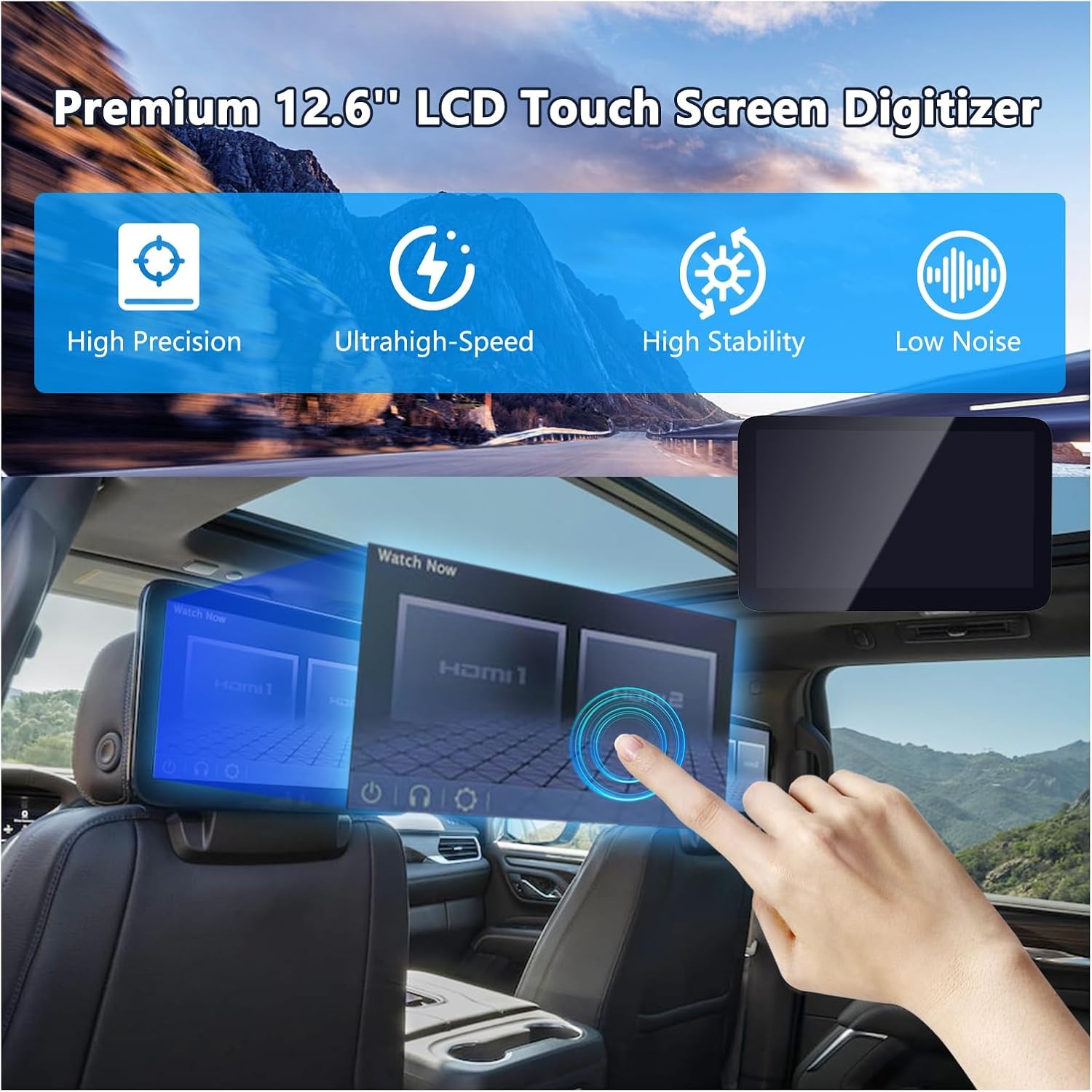 LCD Display 85100044 For Chevy Suburban GMC Yukon XL Headrest Back Seat TV DVD