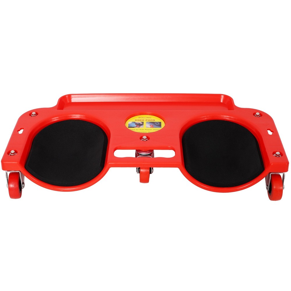 Knee Creeper with Tool Tray 360 Casters Durable Garage Workshop Red
