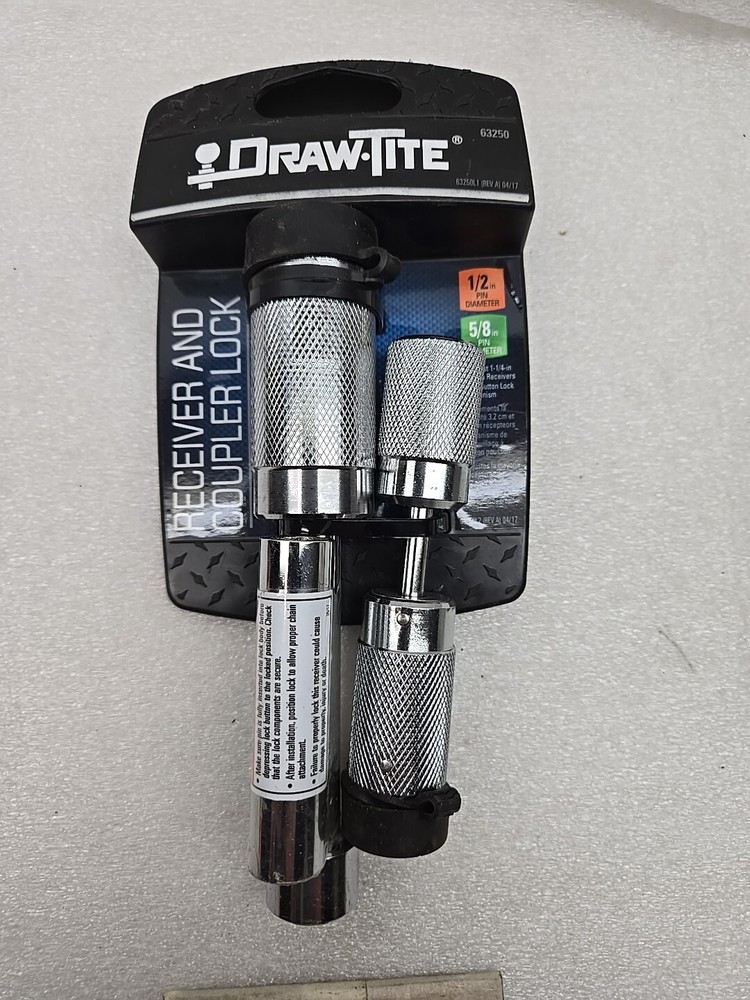 Draw-Tite Trailer Hitch Receiver & Coupler Lock Set For 2'' Receiver - 63250