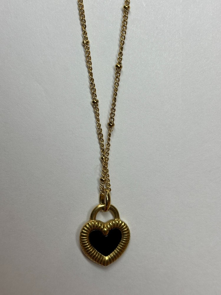 Gold DIY Black Jade and Shell Necklace