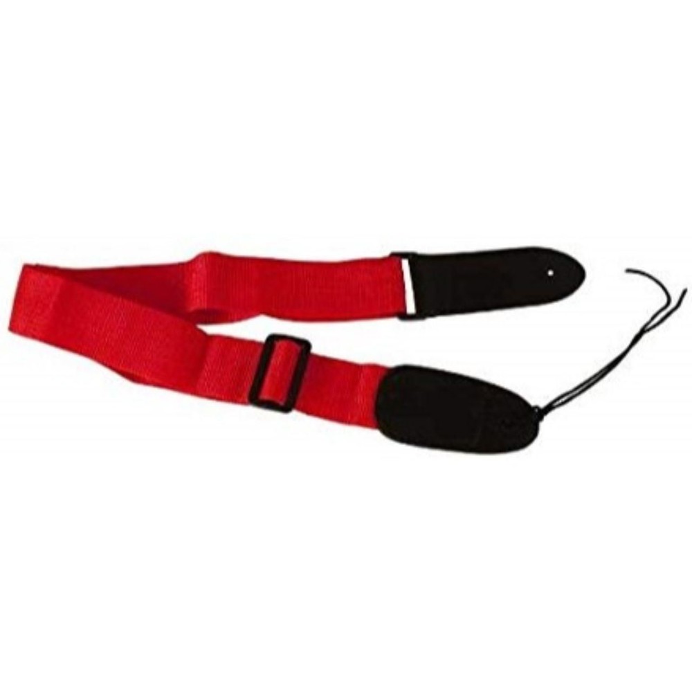 AXL PG-571-RD Adjustable Nylon Guitar Strap, Red